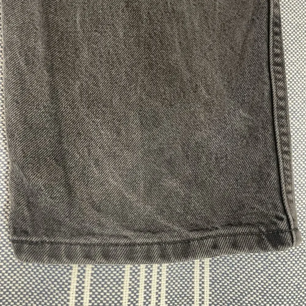 Vintage Rustler Black Denim Jeans Men's Fit 42x30 (44x30 Tag) Faded Made in USA